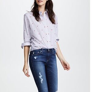 Old Navy small hearts shirt